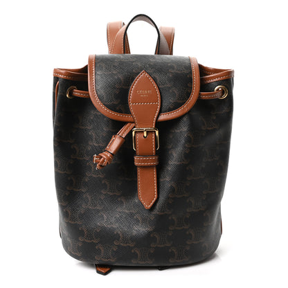Celine Triomphe Canvas Calfskin Mini Folco Backpack Tan 1 of 11