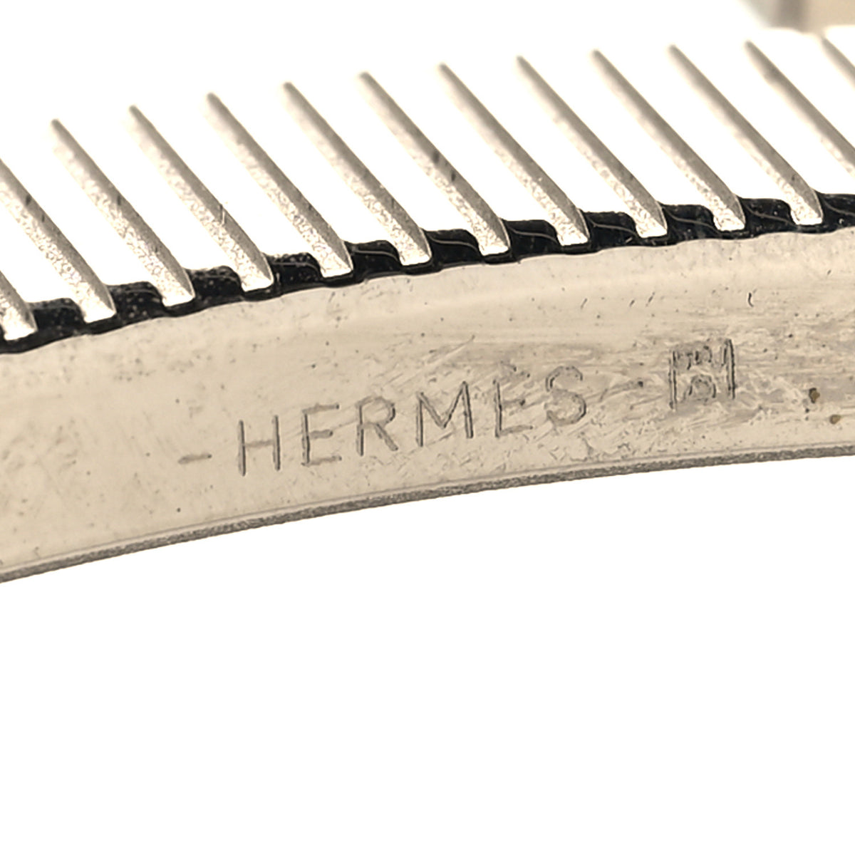 Hermes Palladium Strie 32mm H Belt Buckle 4 of 4
