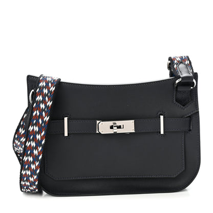 Hermes Swift Zigzag Mini Jypsiere Caban White Deep Blue 1 of 11