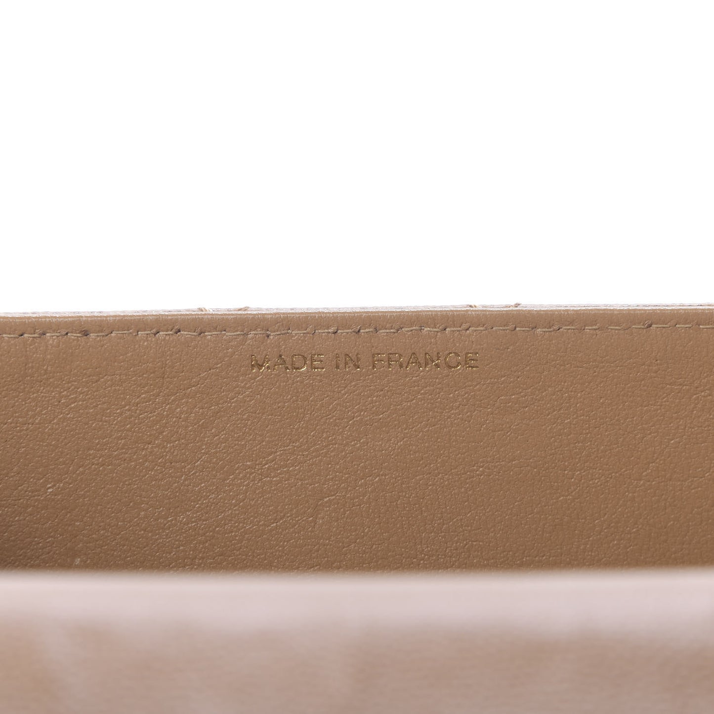 Caviar Stitch Small Single Flap Beige