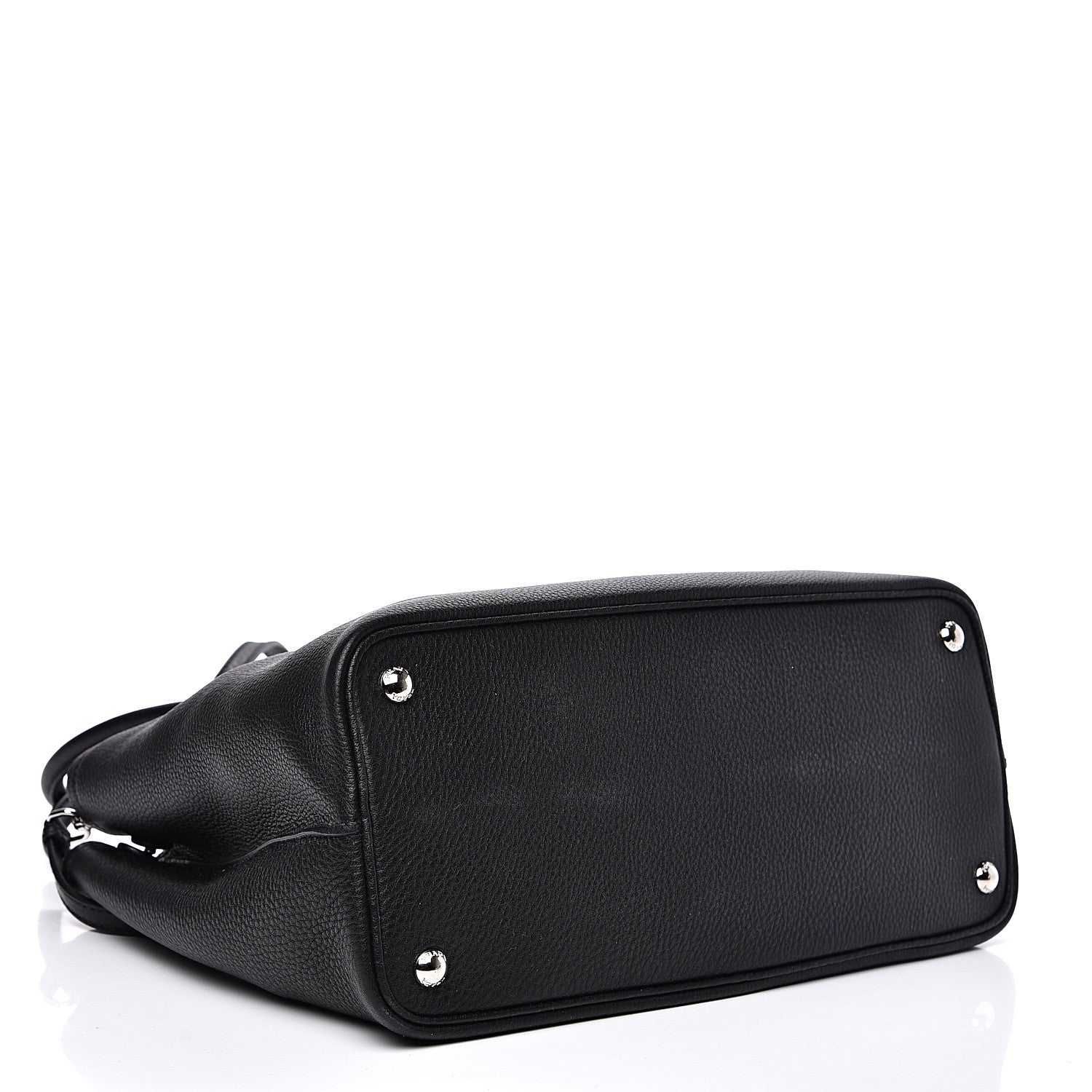 Prada Vitello Daino Medium Double Bag Black Celeste 3 of 11