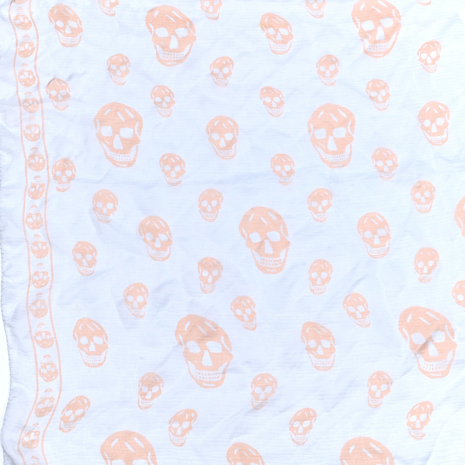 Alexander McQueen Silk Chiffon Skull Scarf Light Blue 2 of 5