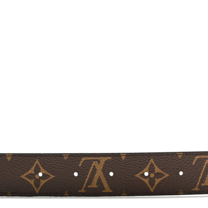 Louis Vuitton Calfskin Monogram 20mm LV Iconic Reversible Belt 90 36 Black 5 of 8