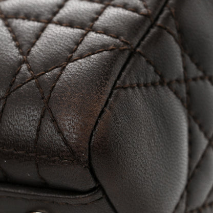 Christian Dior Lambskin Cannage Medium Lady Dior Dark Brown 10 of 12