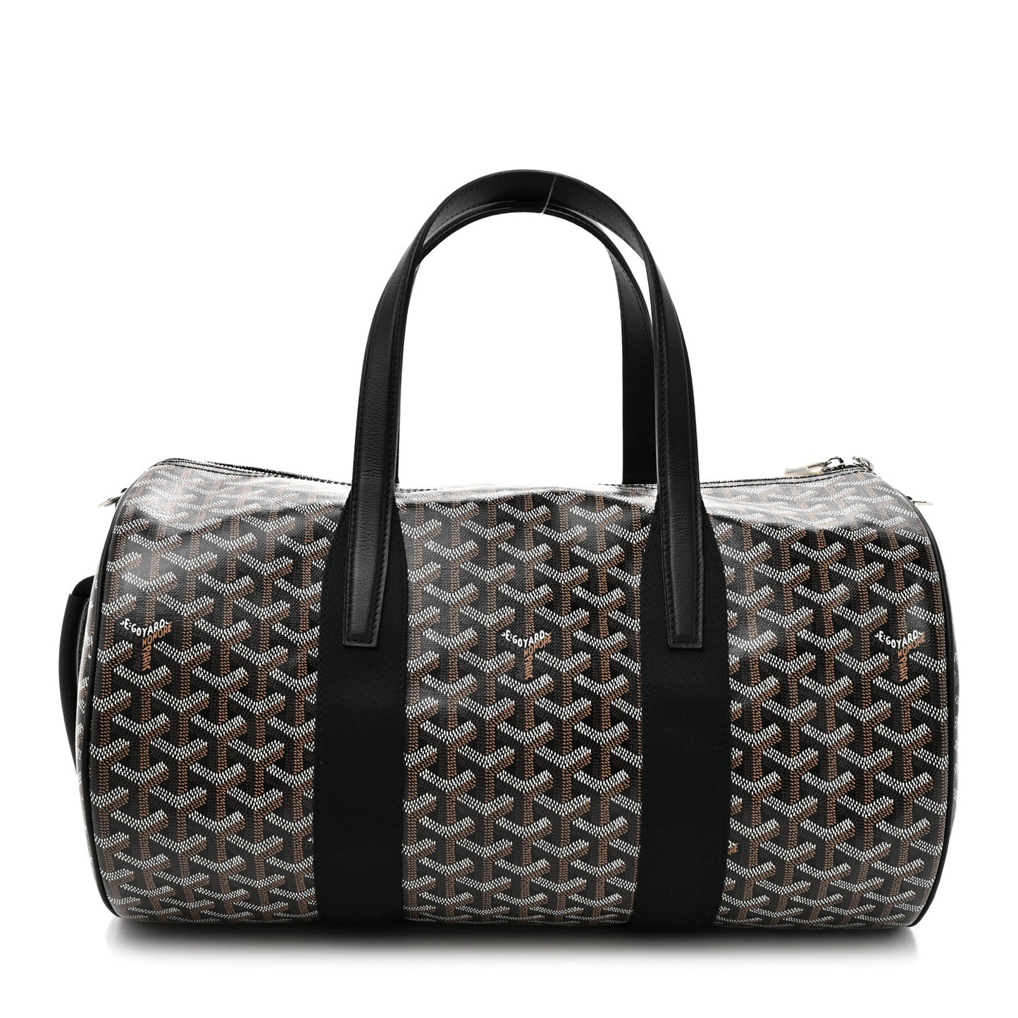 Goyardine Barrel 40 Sports Bag Black