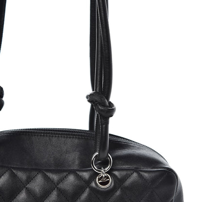 Chanel Calfskin Quilted Large Cambon Bowler Black 17 of 17