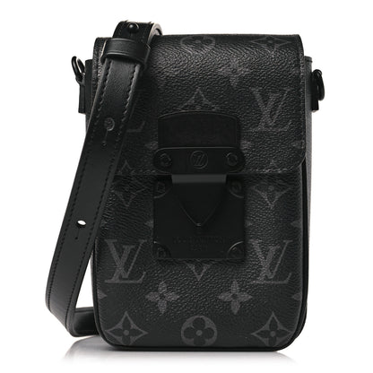 Louis Vuitton Monogram Eclipse S Lock Wearable Wallet Black 1 of 9
