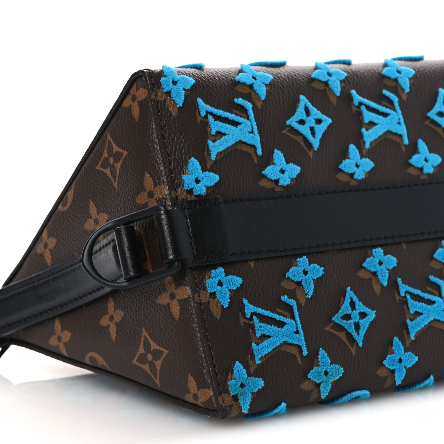 Monogram Tuffetage Triangle Messenger Turquoise