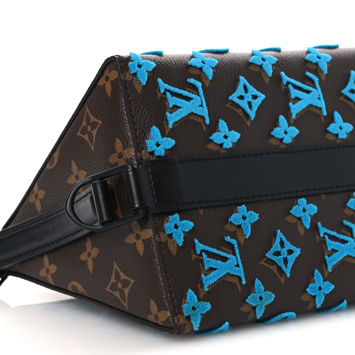 Louis Vuitton Monogram Tuffetage Triangle Messenger Turquoise 9 of 11