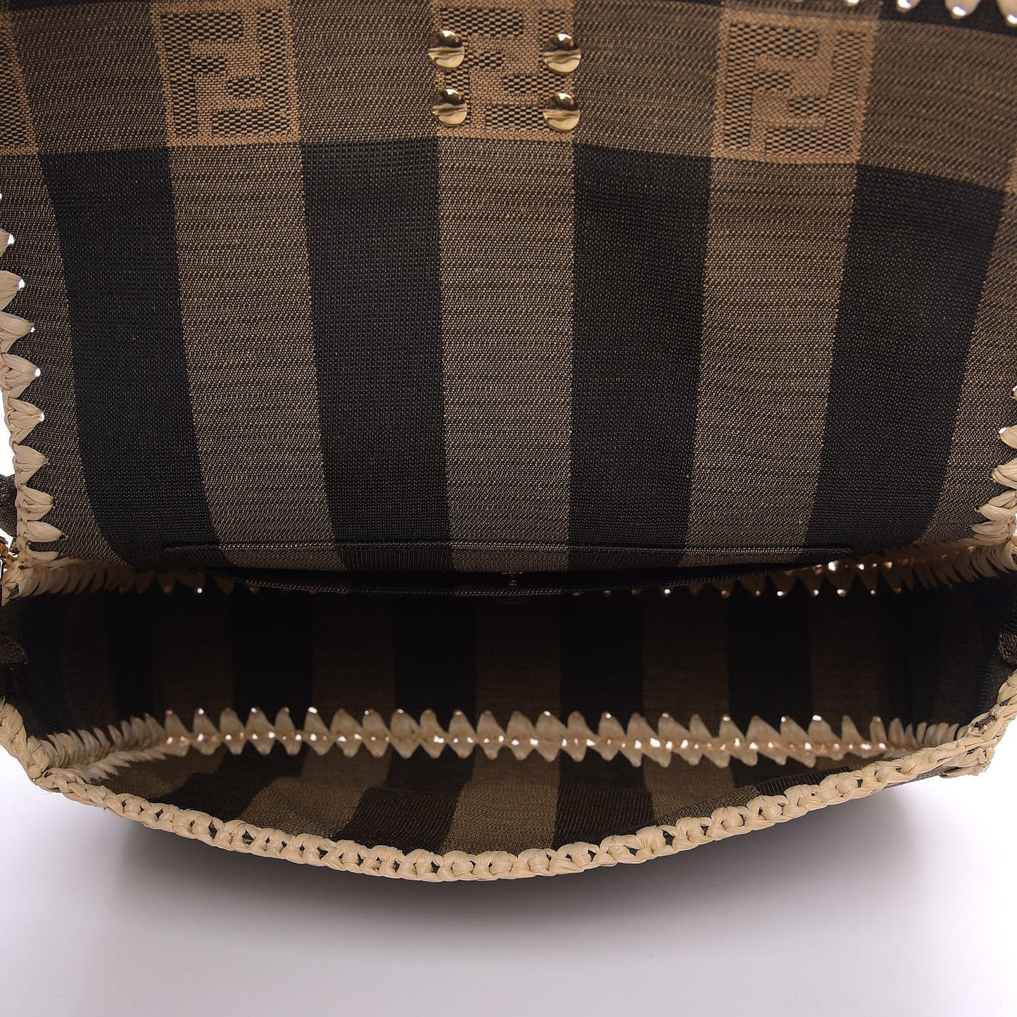 Fabric Jacquard Raffia Straw Pequin Gingham Woven Baguette Beige Black Natural