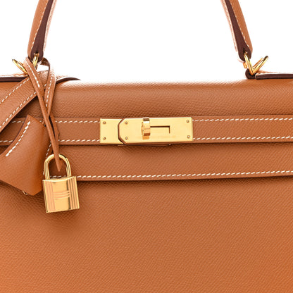 Hermes Epsom Kelly Sellier 28 Gold 8 of 13