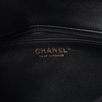 Chanel Lambskin Quilted Flap Clutch Black 8 of 9
