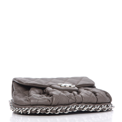 Chanel Washed Lambskin Quilted Mini Chain Around Flap Taupe 4 of 11