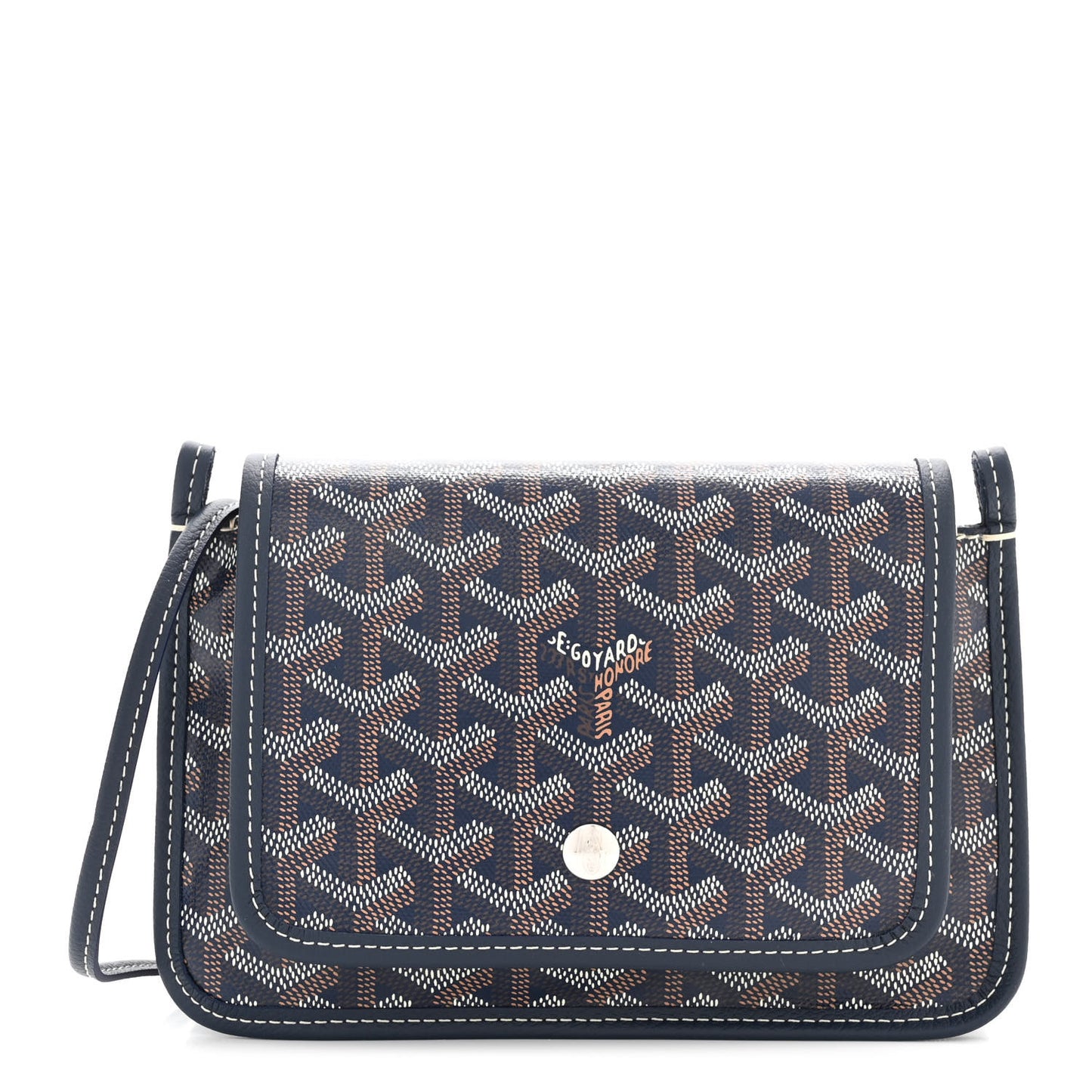 Goyardine Plumet Wallet Clutch Navy