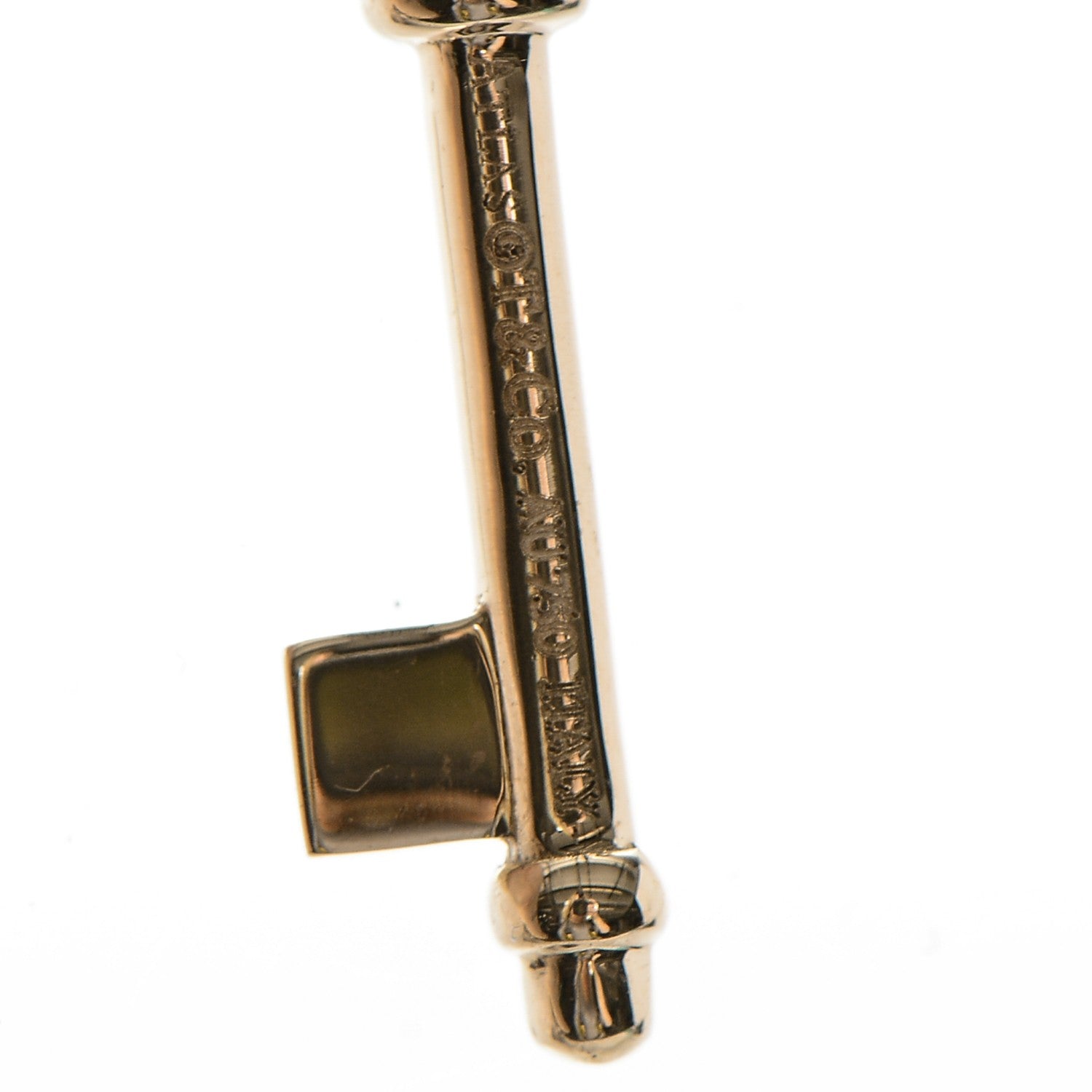 Tiffany 18K Rose Gold Atlas Key Pendant Necklace 5 of 8