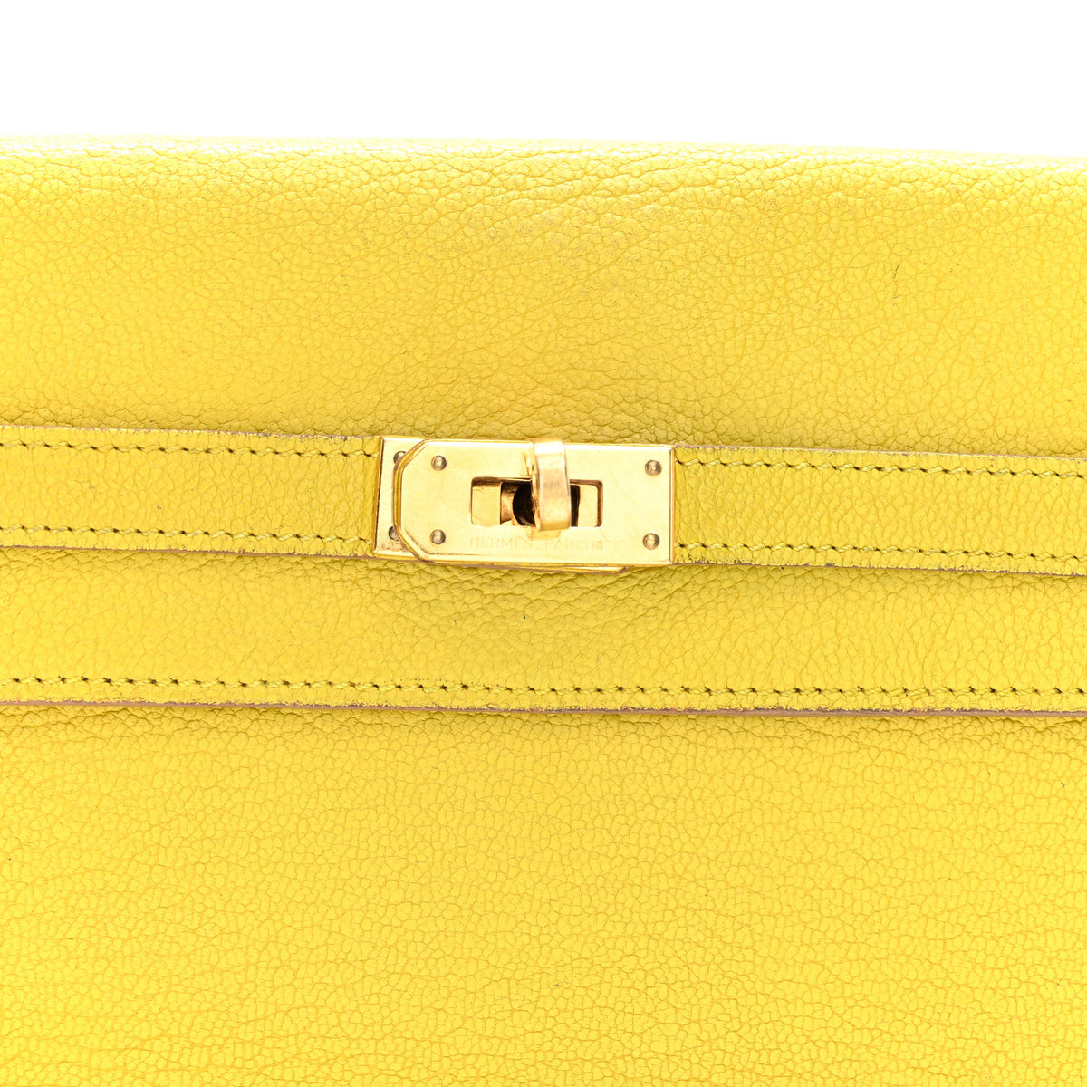 Hermes Chevre Mysore Kelly Longue Wallet Cumin 8 of 8