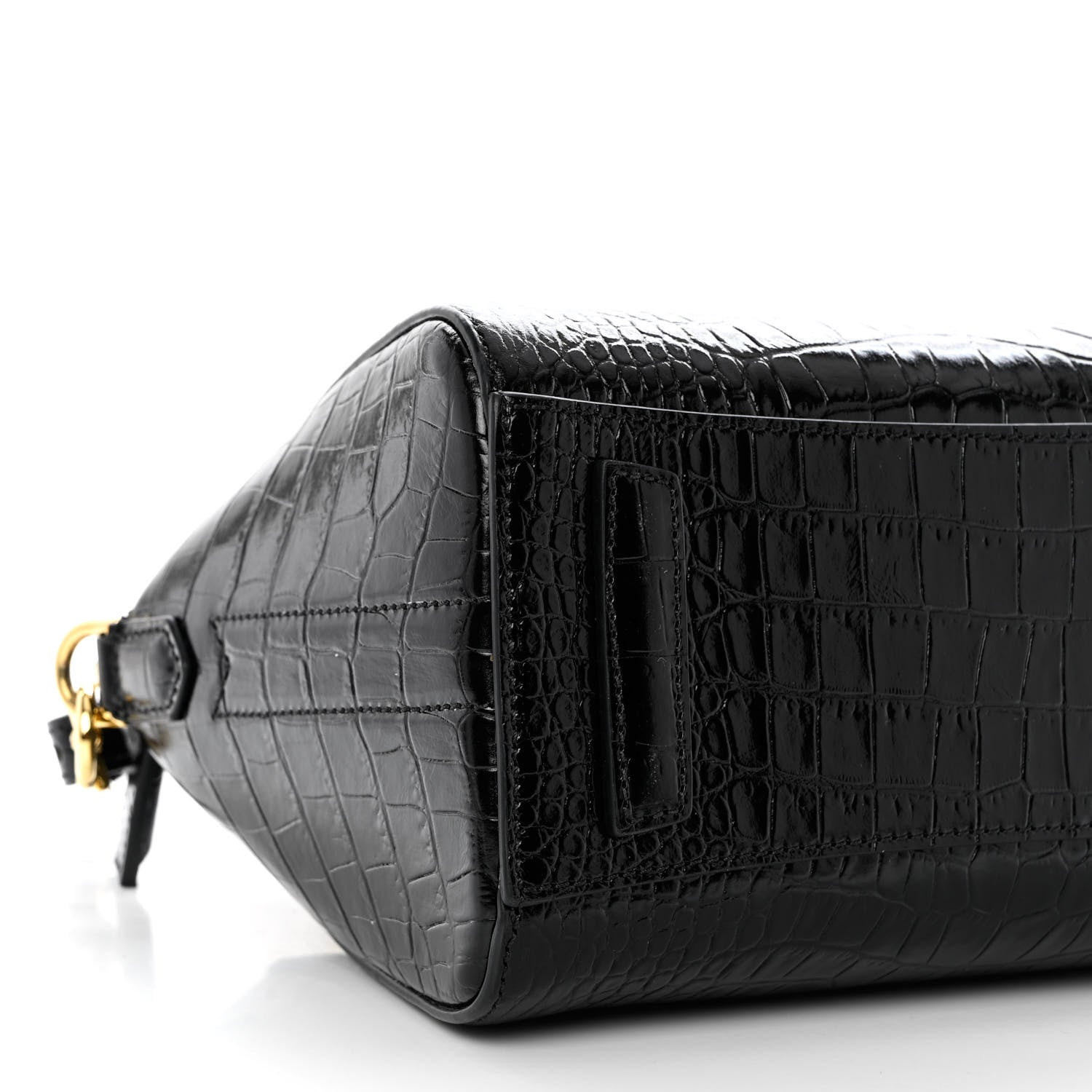 Givenchy Calfskin Crocodile Embossed Mini Antigona Black 9 of 10