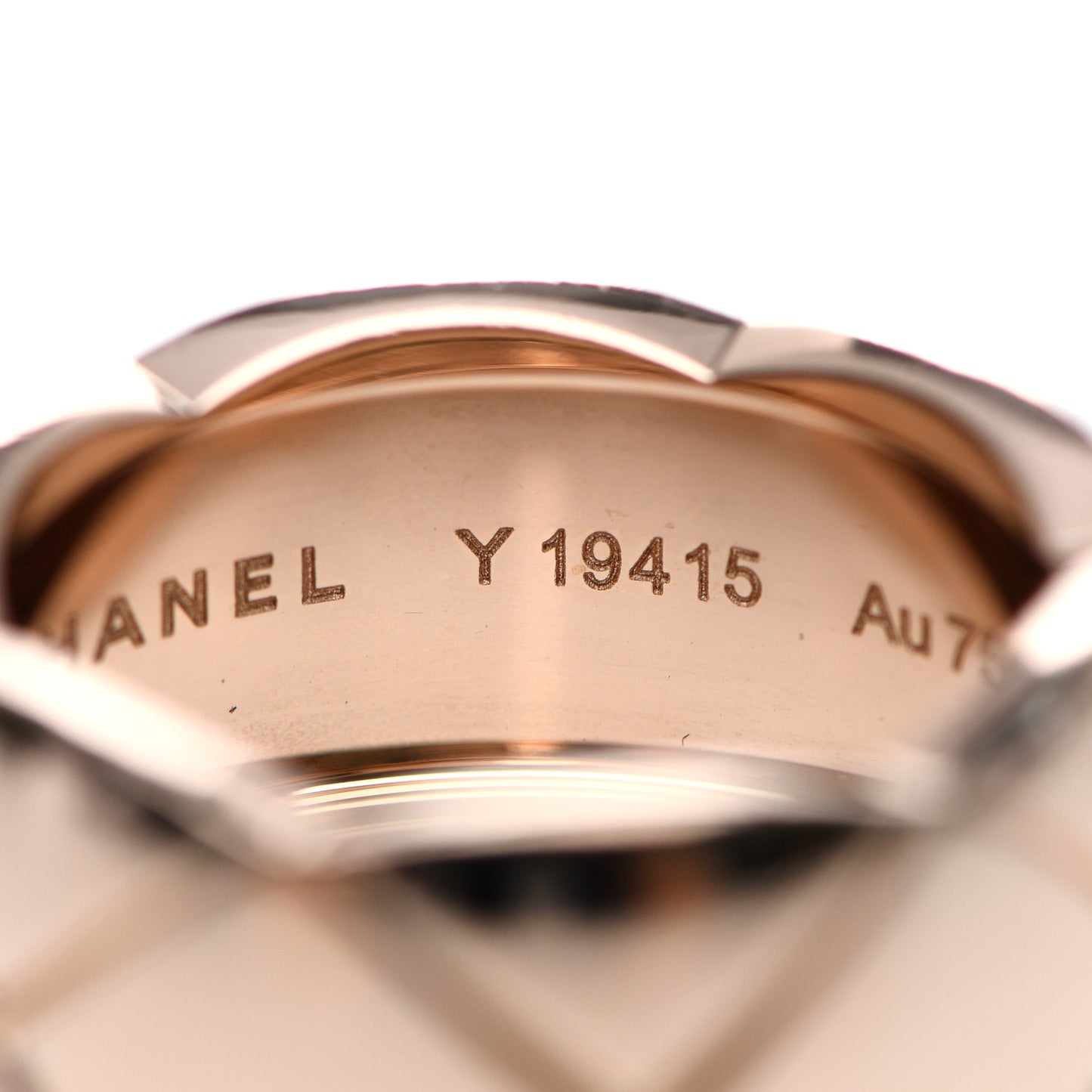 18K Beige Gold Large Coco Crush Ring 53 6.25