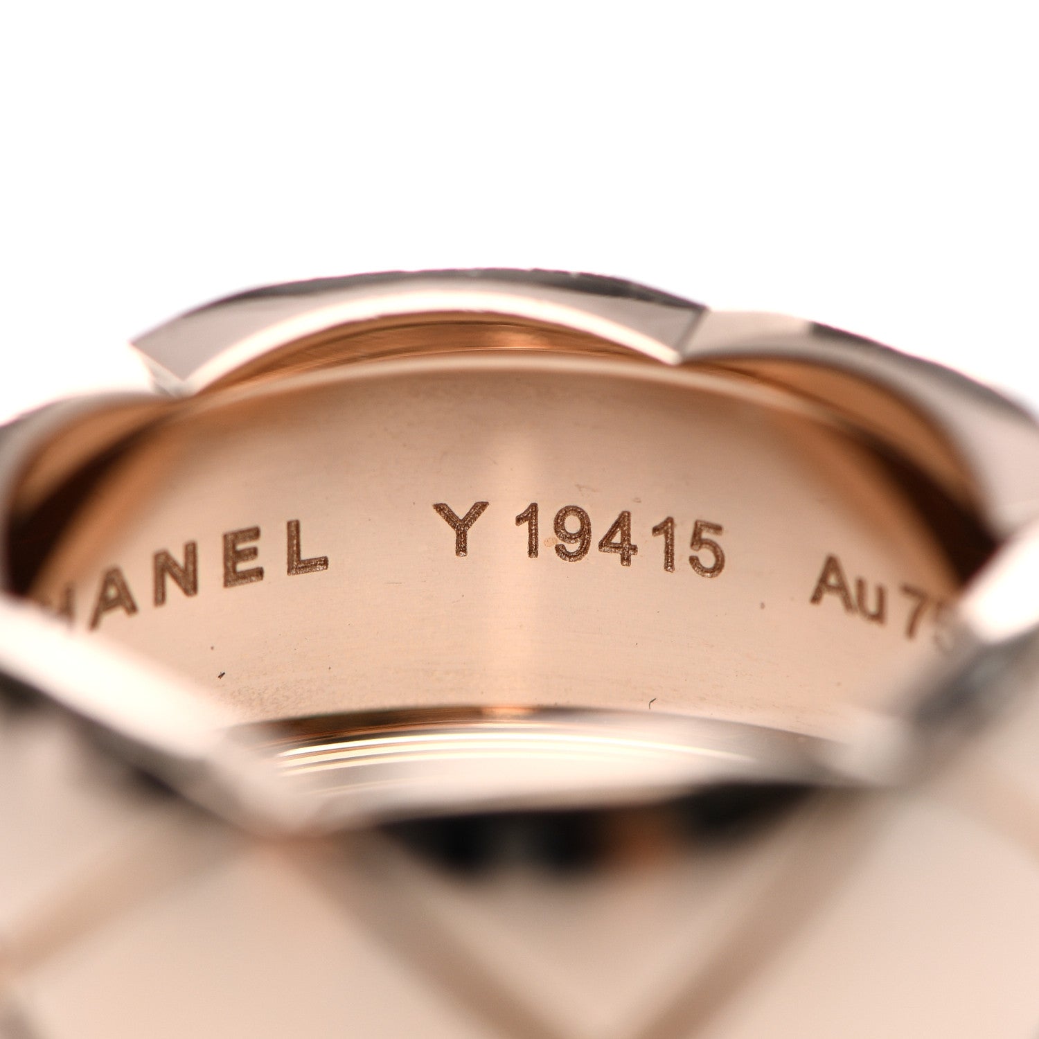 Chanel 18K Beige Gold Large Coco Crush Ring 53 6.25 6 of 7