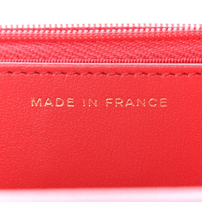 Chanel Caviar Quilted Wallet On Chain WOC Red 6 of 9