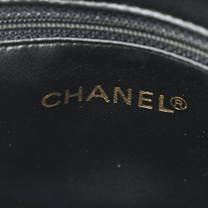 Chanel Lambskin Quilted Round Tassel Crossbody Bag Black 6 of 14