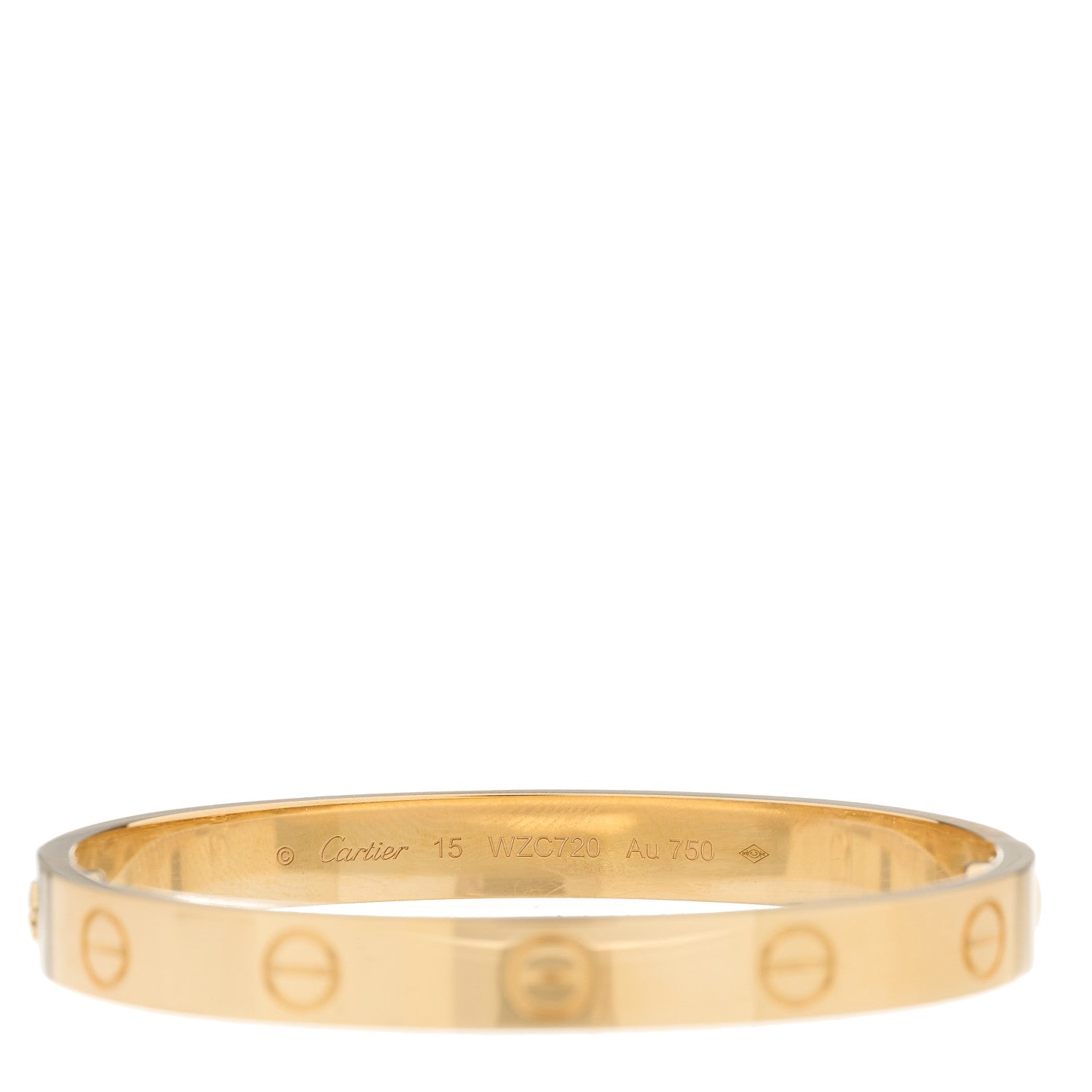 Cartier 18K Yellow Gold LOVE Bracelet 15 3 of 7