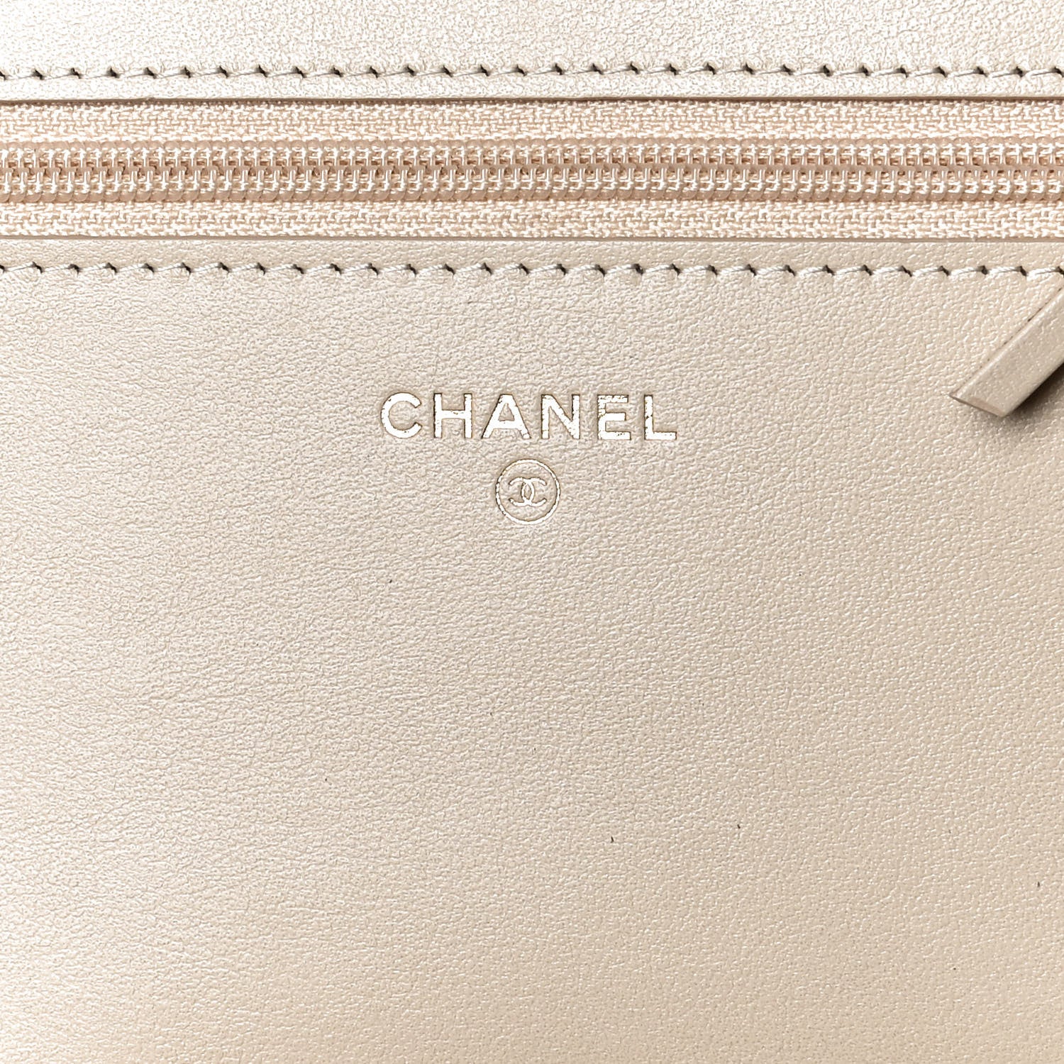 Chanel Tweed Shearling Quilted Chanel Wallet On Chain WOC and Coin Purse Beige Black 6 of 12