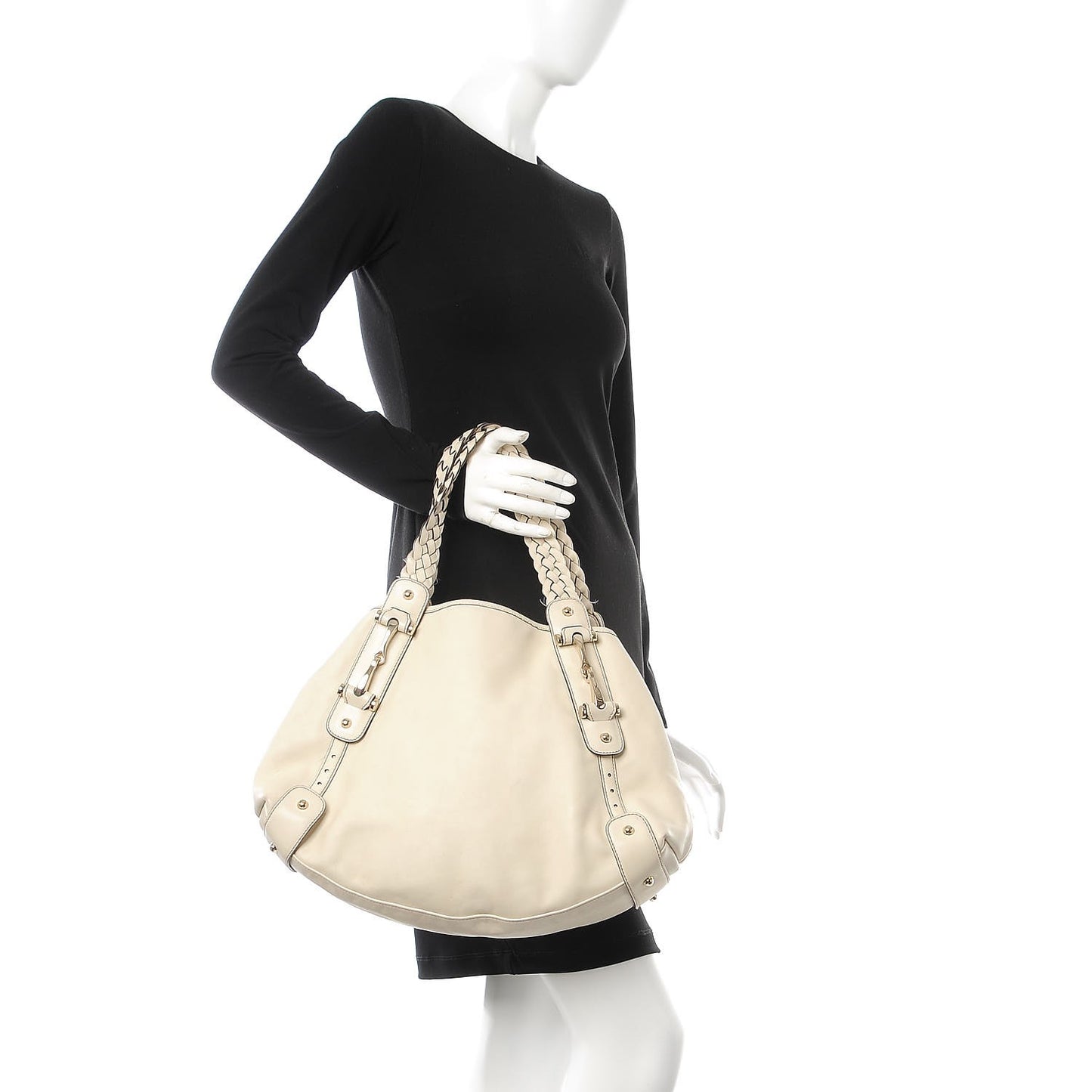 Calfskin Medium Pelham Shoulder Bag Ivory