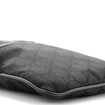 Gucci Nylon Monogram Mini Flat Messenger Bag Black 9 of 10