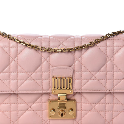 Christian Dior Lambskin Cannage Dioraddict Wallet On Chain Clutch Rose Poudre 6 of 8