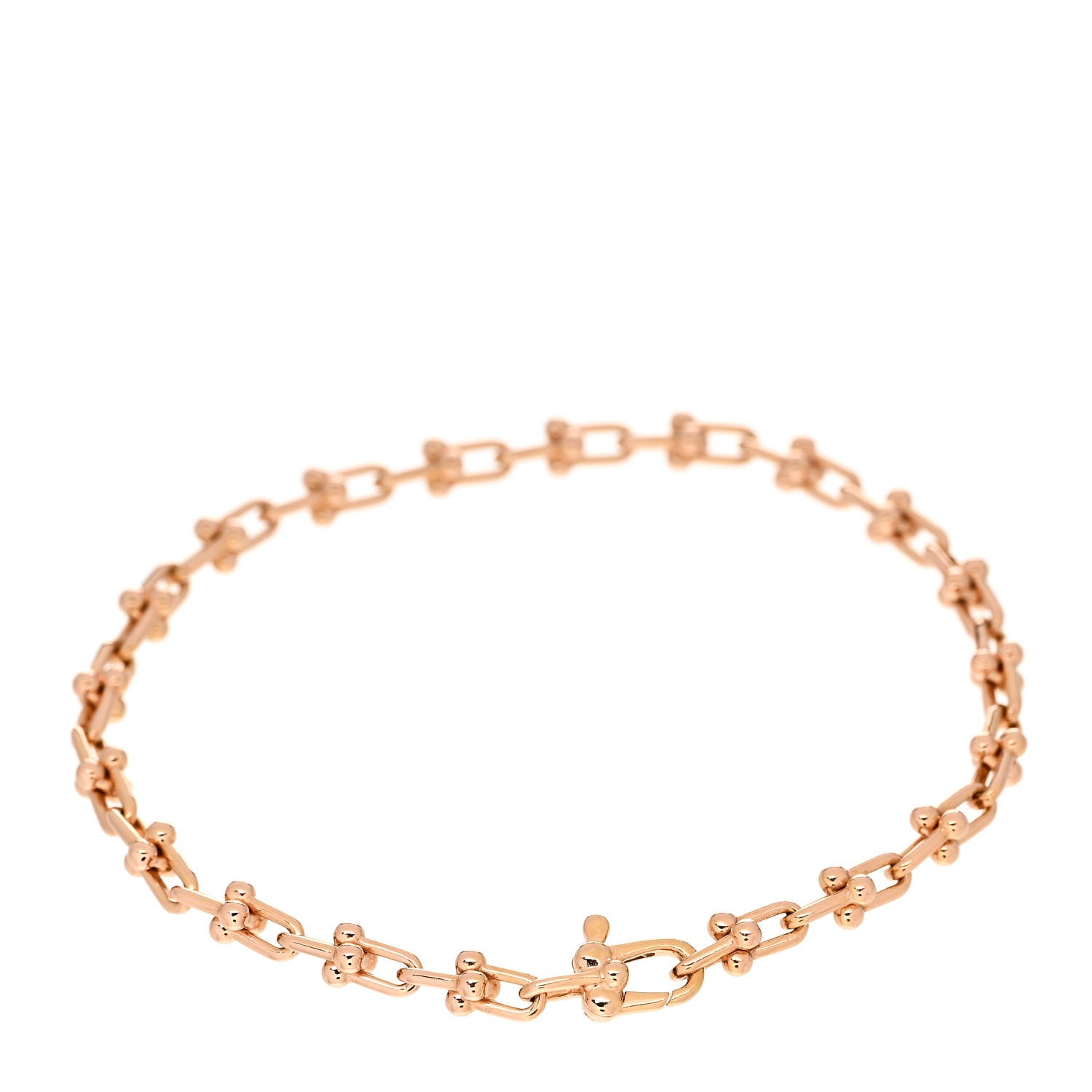 Tiffany 18K Rose Gold HardWear Micro Link Bracelet 2 of 3