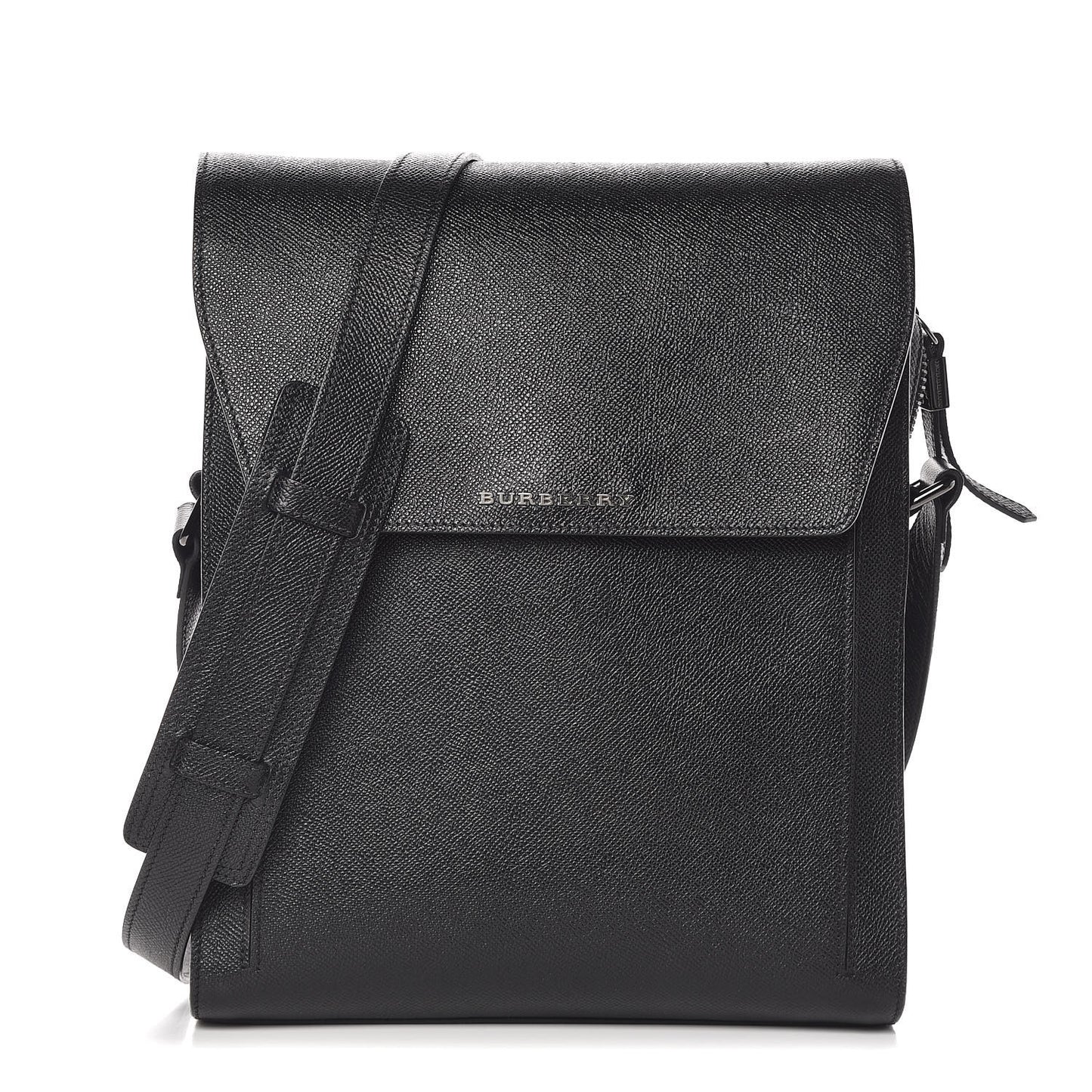 Calfskin Messenger Bag Black