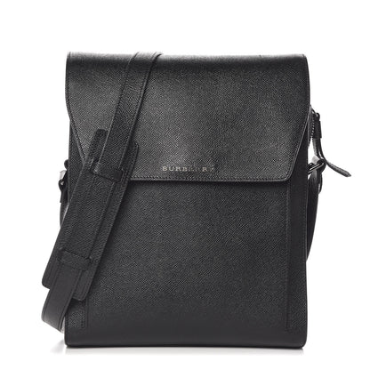 Burberry Calfskin Messenger Bag Black 1 of 10