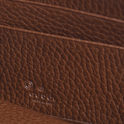 Gucci Monogram Dollar Calfskin Zip Around Wallet Beige Ebony Tabacco 6 of 7