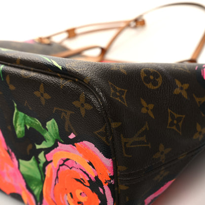 Louis Vuitton Monogram Roses Neverfull MM 11 of 13