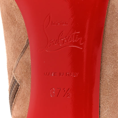 Christian Louboutin Veau Velours Firmamma 85 Booties 37.5 Bronze 6 of 6