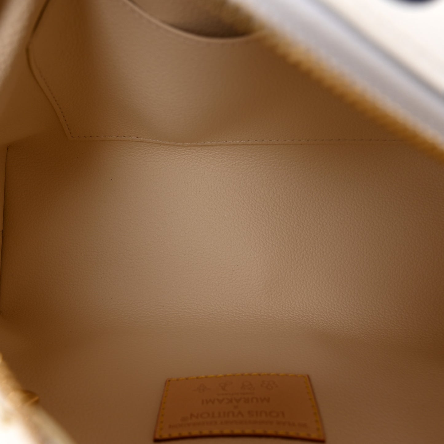 LV x TM Monogram Multicolor Cosmetic Pouch GM White