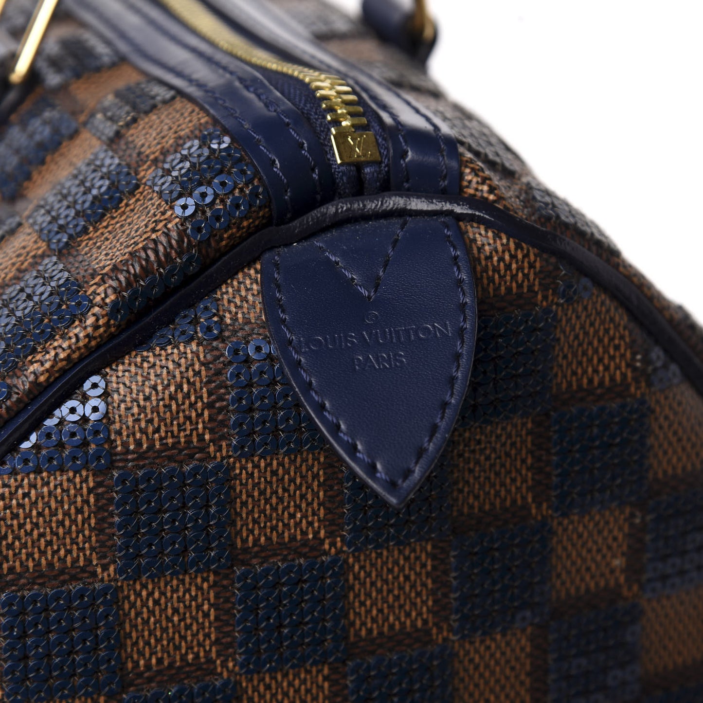 Damier Paillettes Speedy 30 Blue