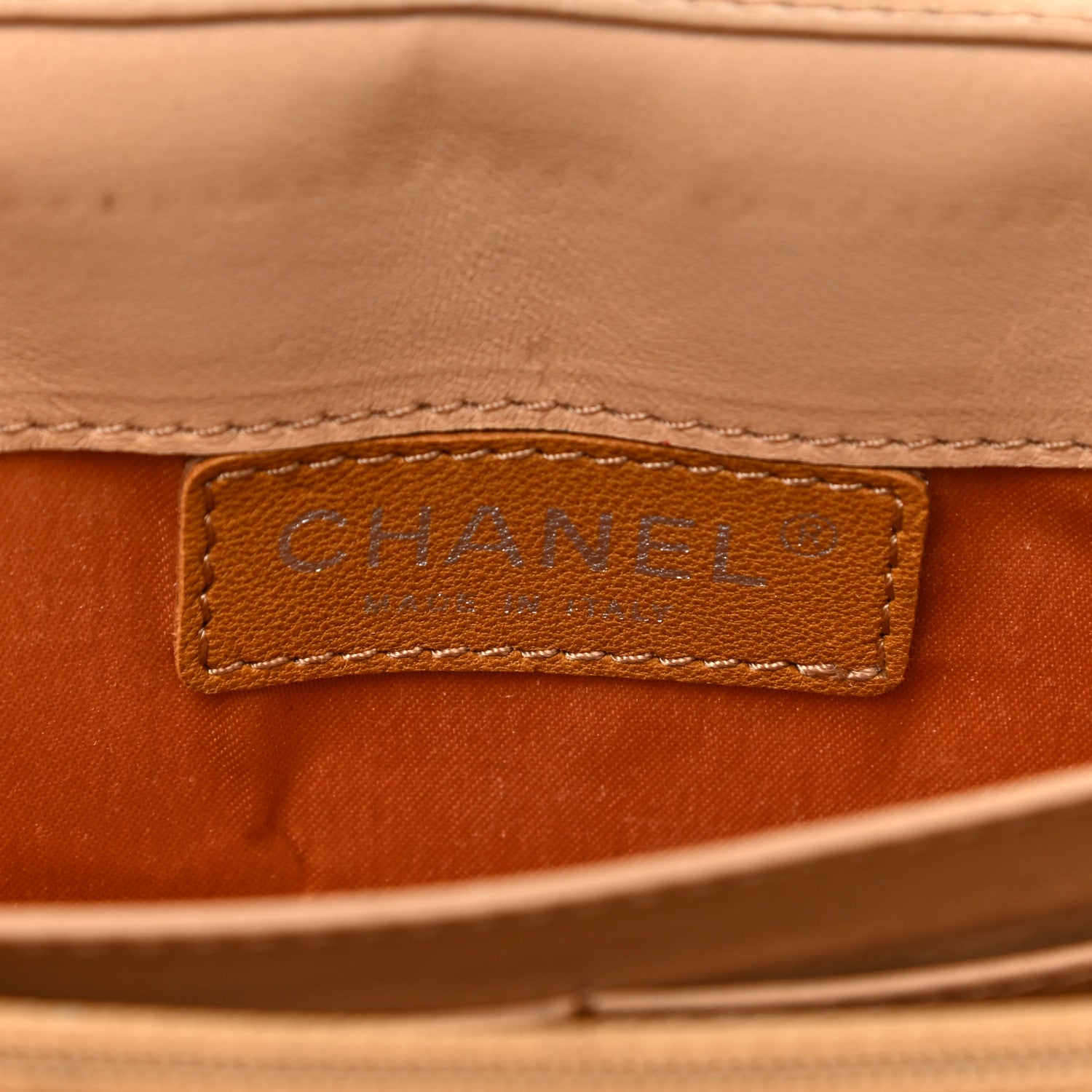 Chanel Lambskin Quilted Chain Clutch Flap Beige 7 of 20