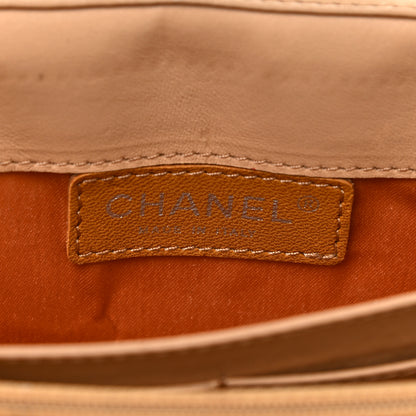 Chanel Lambskin Quilted Chain Clutch Flap Beige 7 of 20