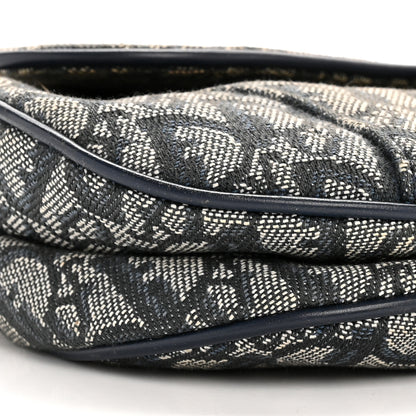 Christian Dior Monogram Saddle Bag Blue 9 of 13