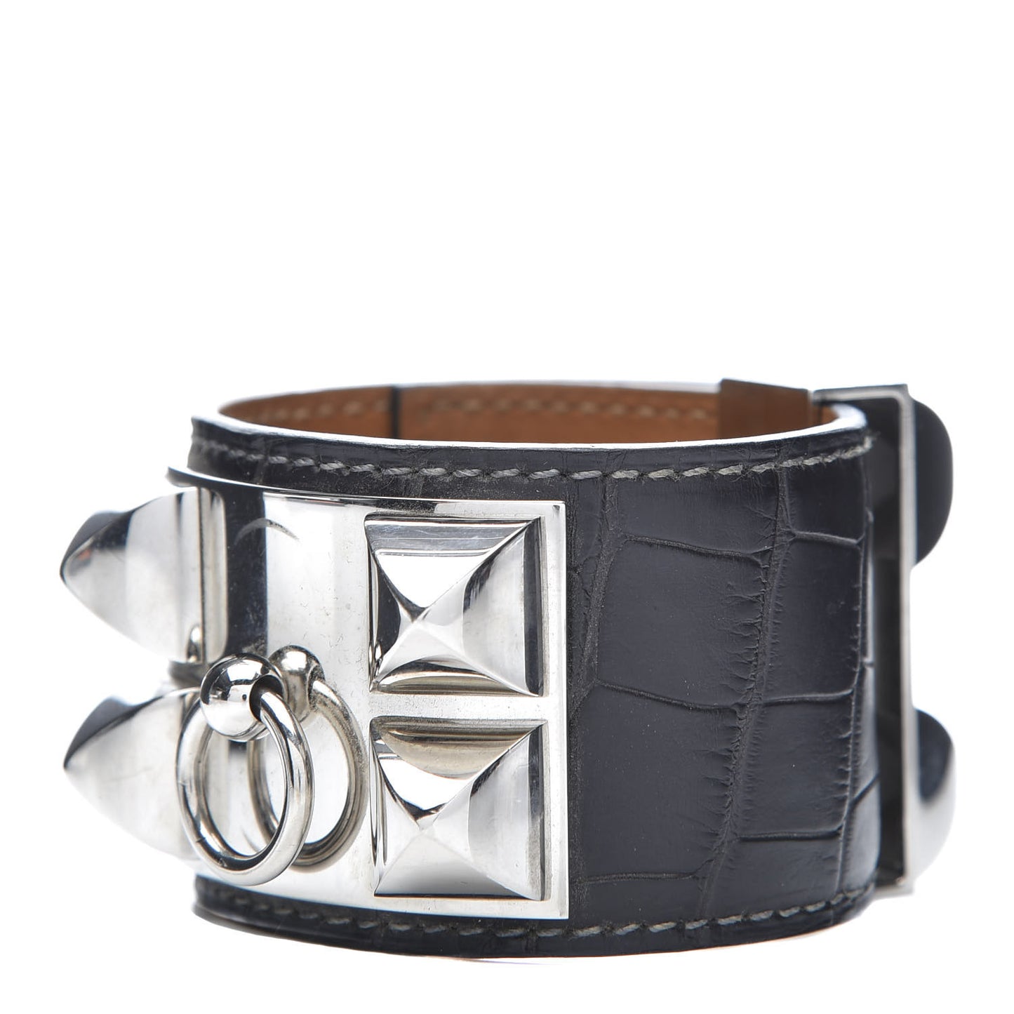 Matte Alligator Collier De Chien CDC Bracelet S Graphite