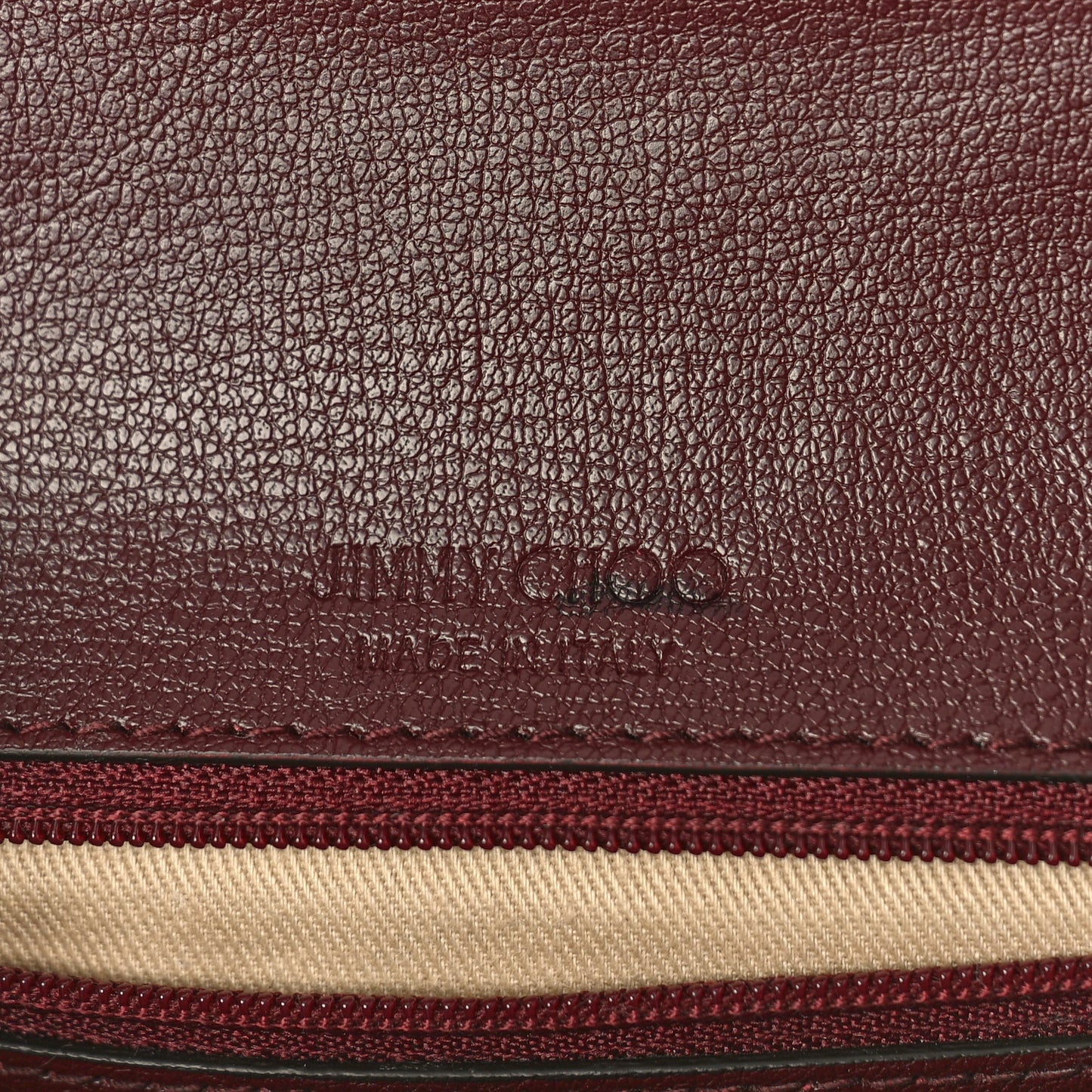 Calfskin Crocodile Embossed Medium JC Top Handle Bordeaux