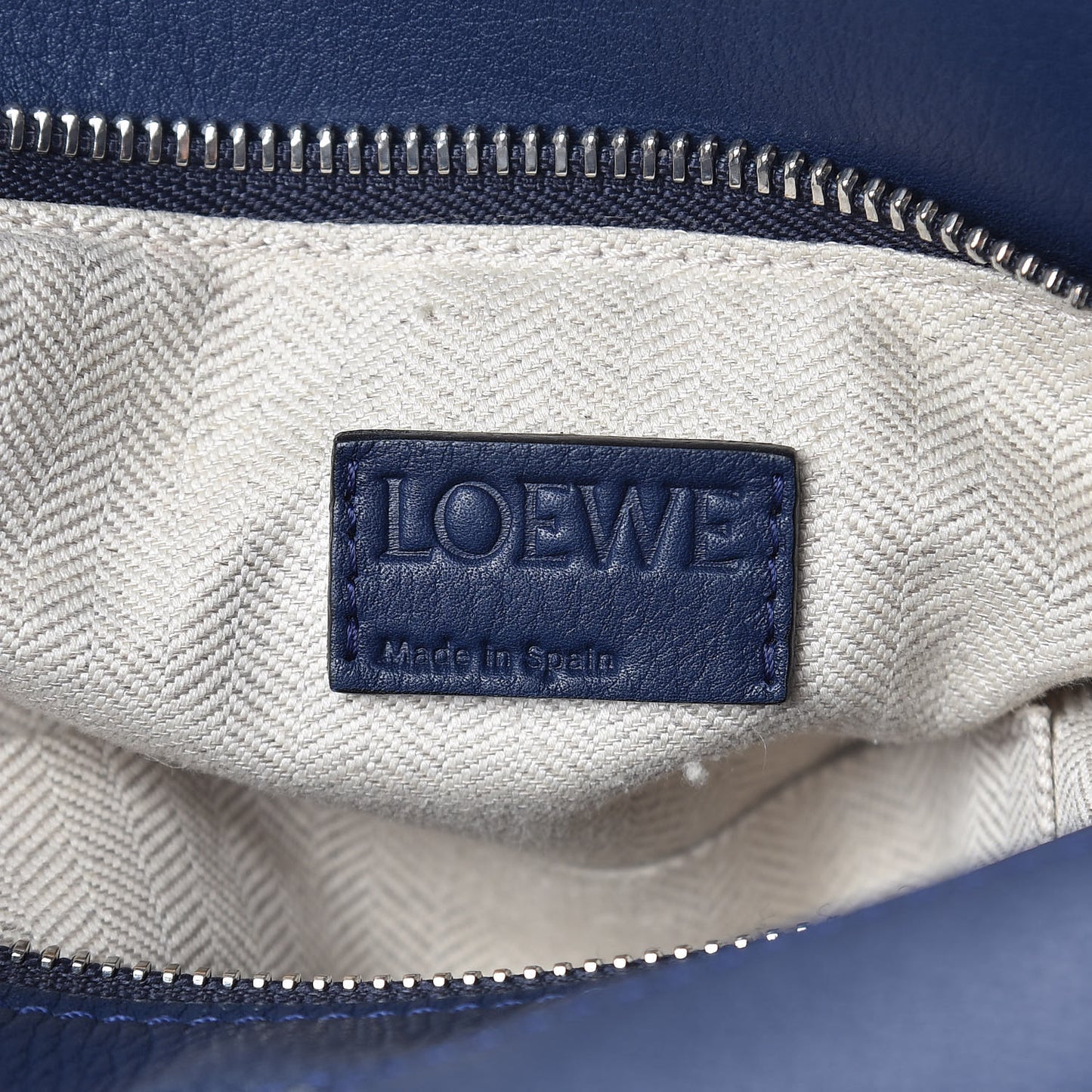 Calfskin Small Puzzle Bag Marine