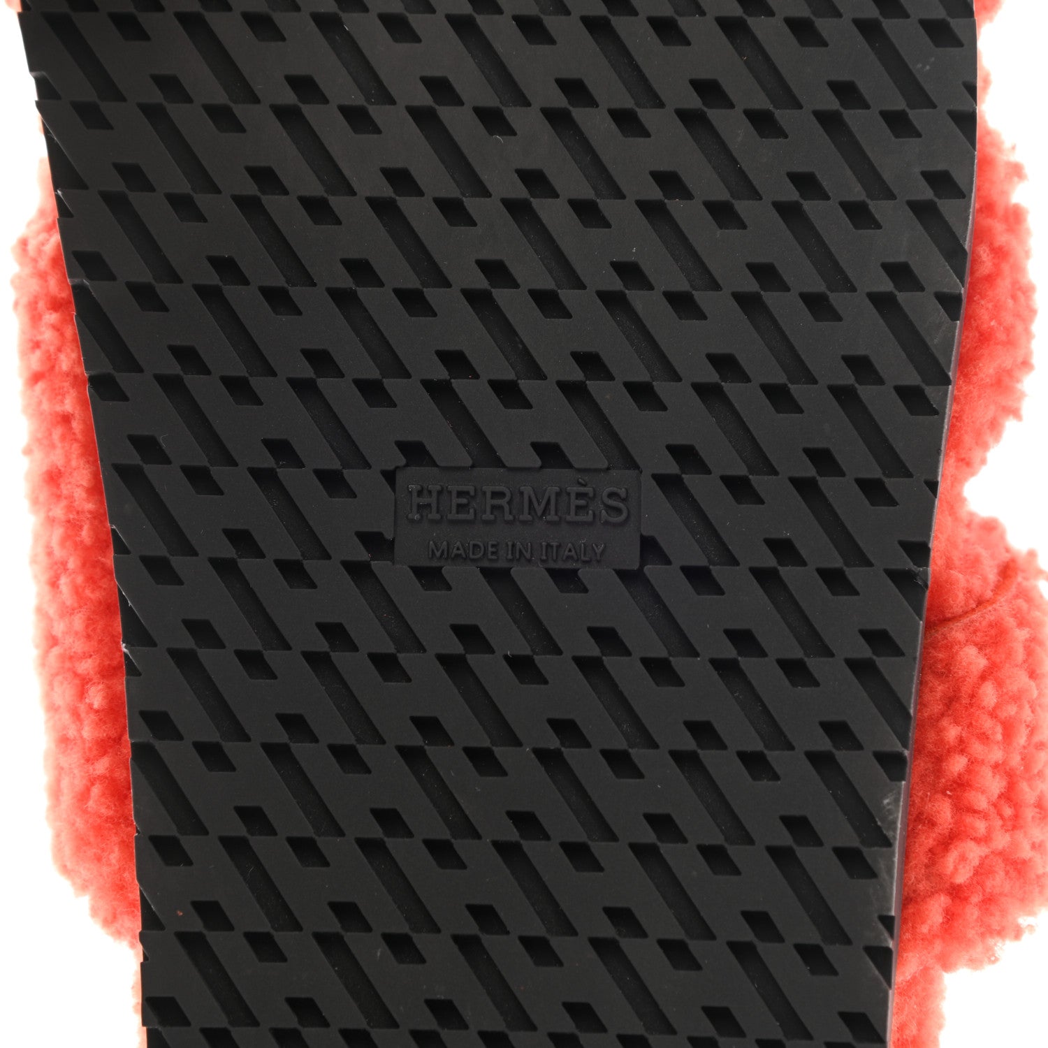 Hermes Woolskin Womens Chypre Sandals 38 Orange 7 of 8