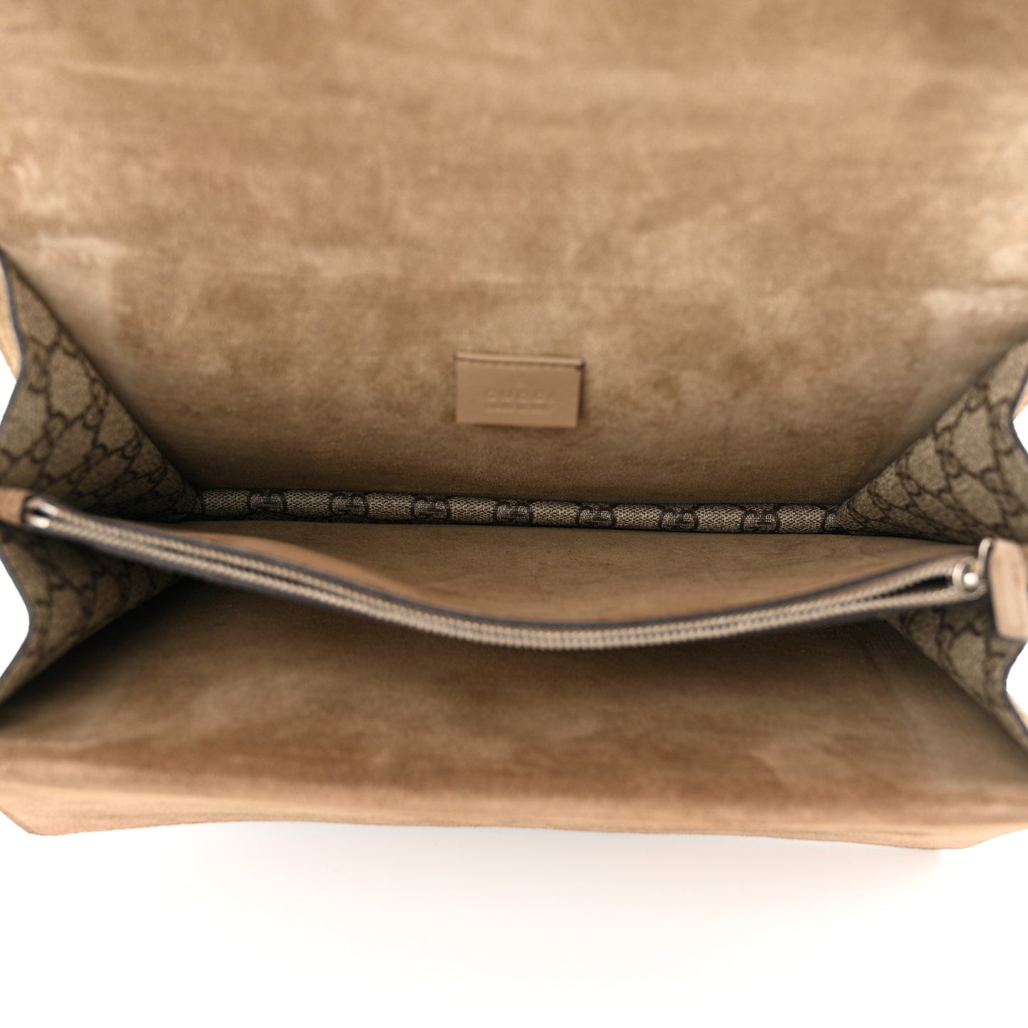 GG Supreme Monogram Embroidered Medium Dionysus Shoulder Bag Taupe