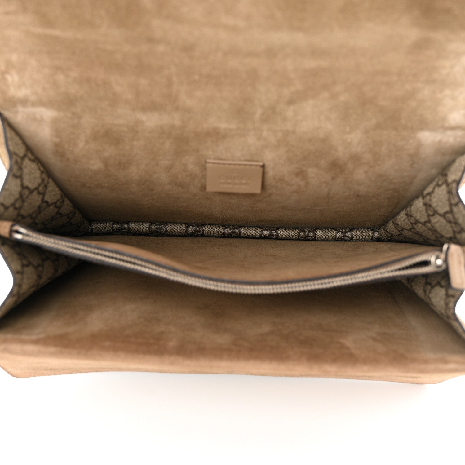 Gucci GG Supreme Monogram Embroidered Medium Dionysus Shoulder Bag Taupe 5 of 13