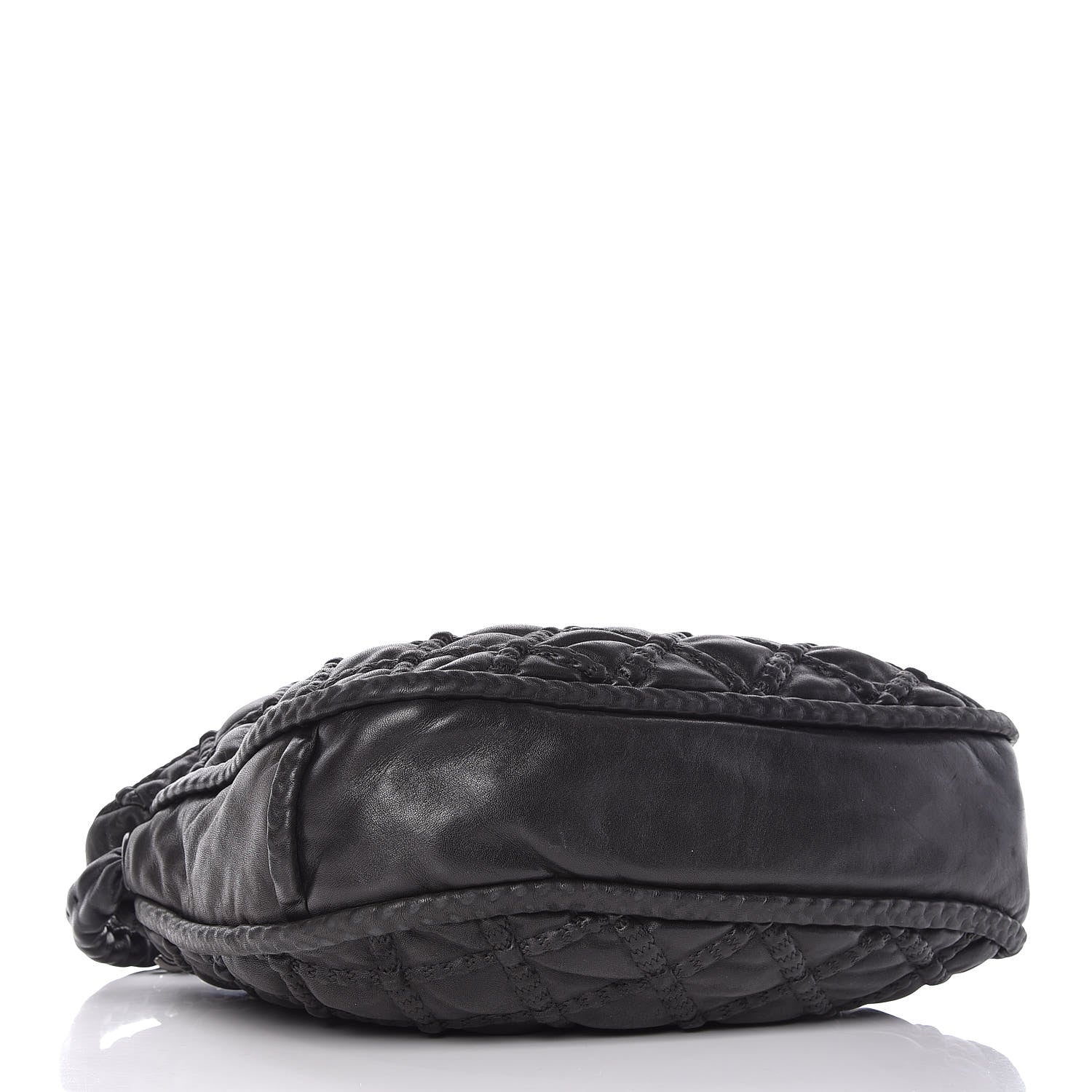 Chanel Lambskin Quilted Hidden Chain Hobo Black 4 of 9