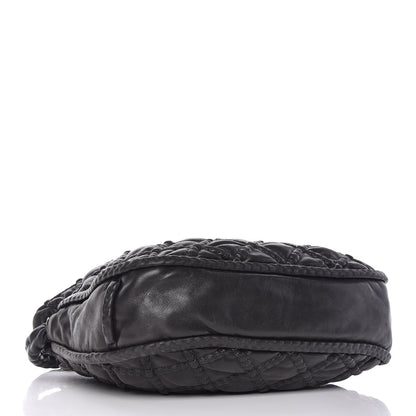 Chanel Lambskin Quilted Hidden Chain Hobo Black 4 of 9