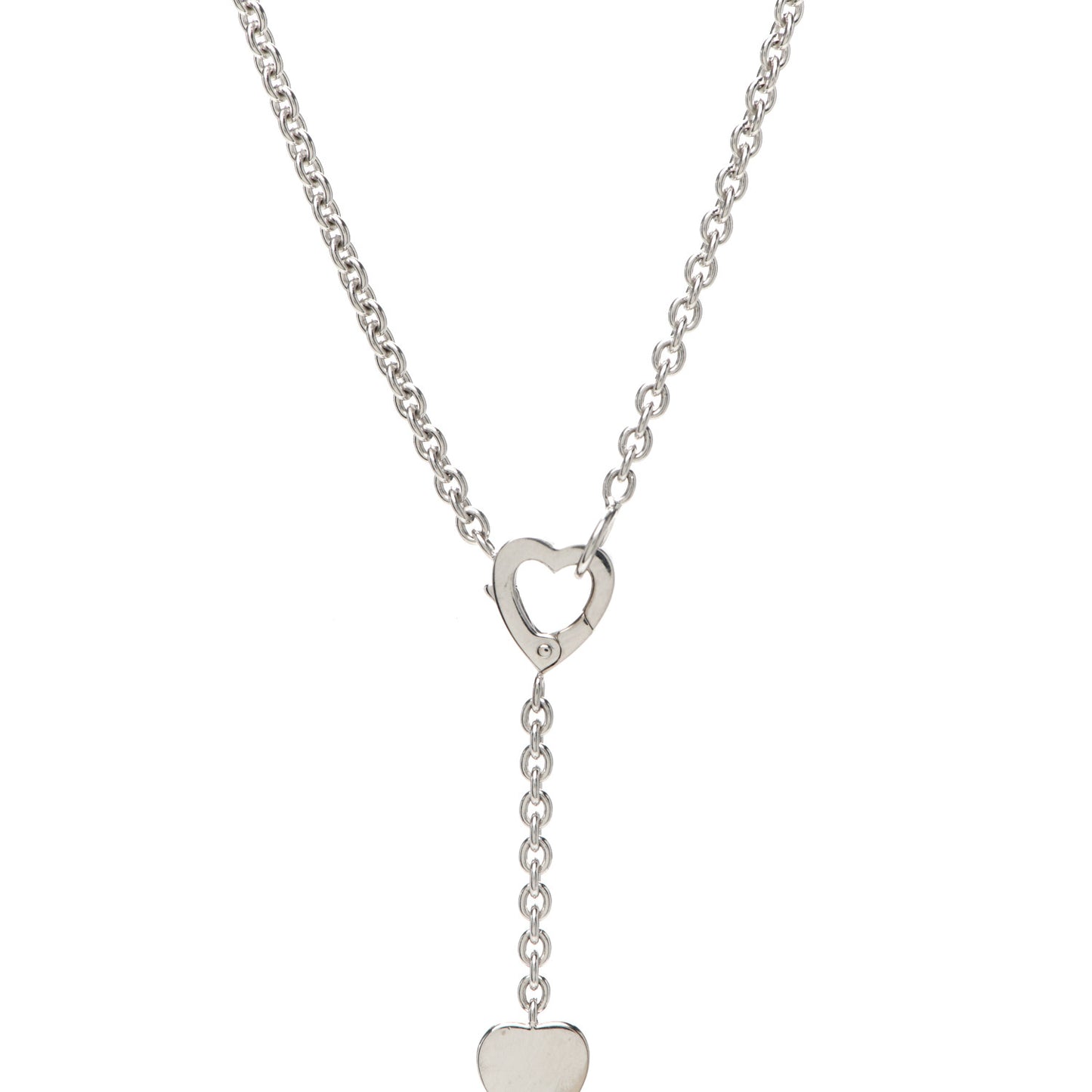 18K White Gold Diamond Mon Amour Lariat Necklace